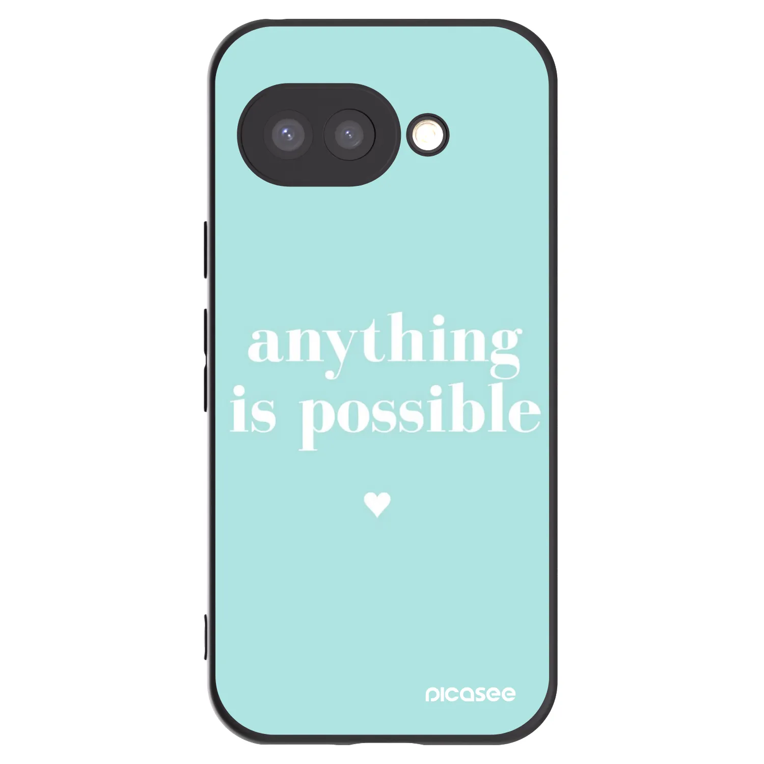 Silikónový čierny obal pre Google Pixel 9a - Anything is possible