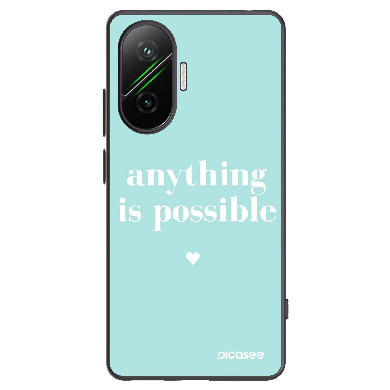 Silikónový čierny obal pre Xiaomi Poco F7 5G - Anything is possible
