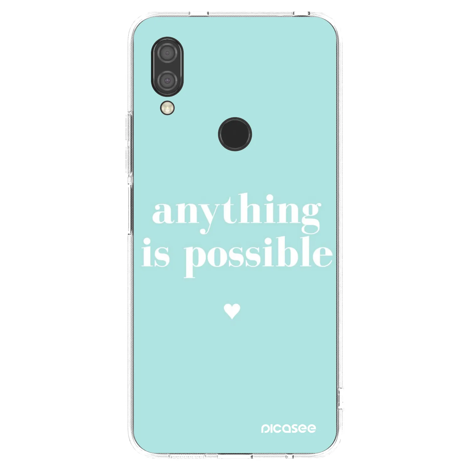 Silikónový prehľadný obal pre Xiaomi Redmi 7 - Anything is possible