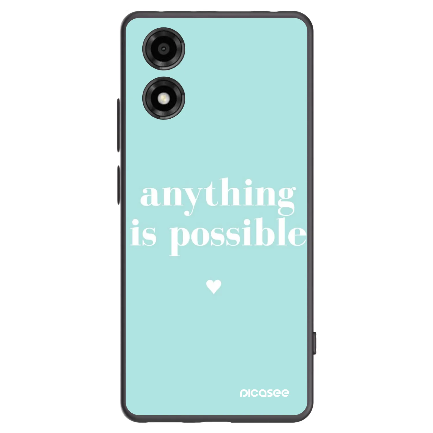 Silikónový čierny obal pre Motorola Moto E14 - Anything is possible