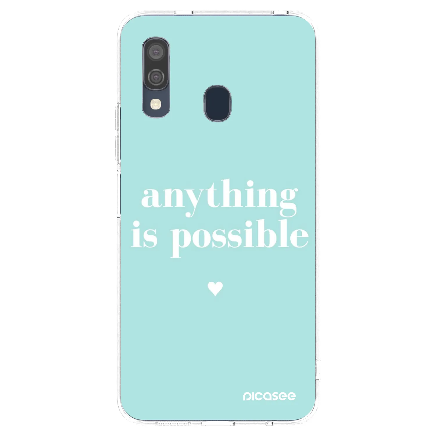 Picasee silikónový prehľadný obal pre Samsung Galaxy A40 A405F - Anything is possible