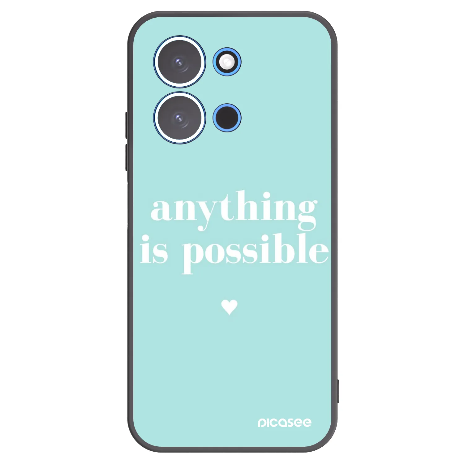 Silikónový čierny obal pre Xiaomi Redmi 15C 4G - Anything is possible