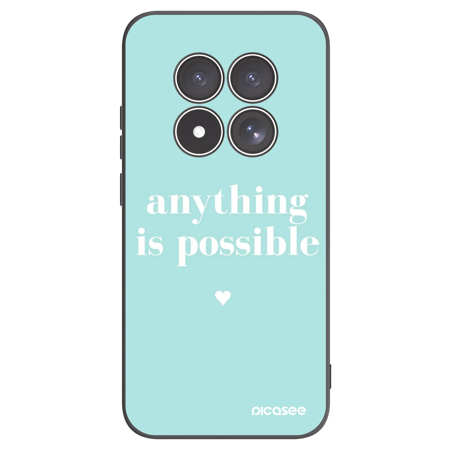Picasee silikónový čierny obal pre Xiaomi Redmi Note 15 Pro 4G - Anything is possible
