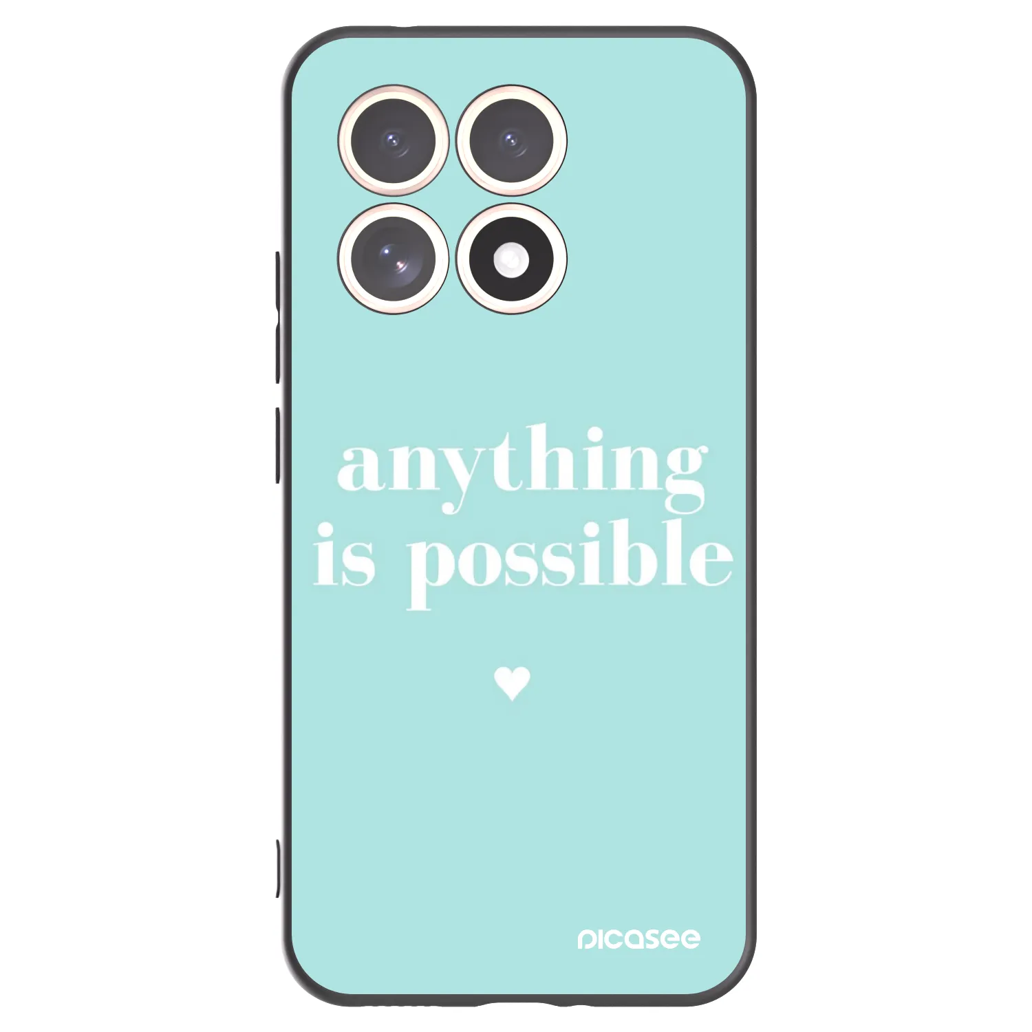 Silikónový čierny obal pre Xiaomi 15T - Anything is possible