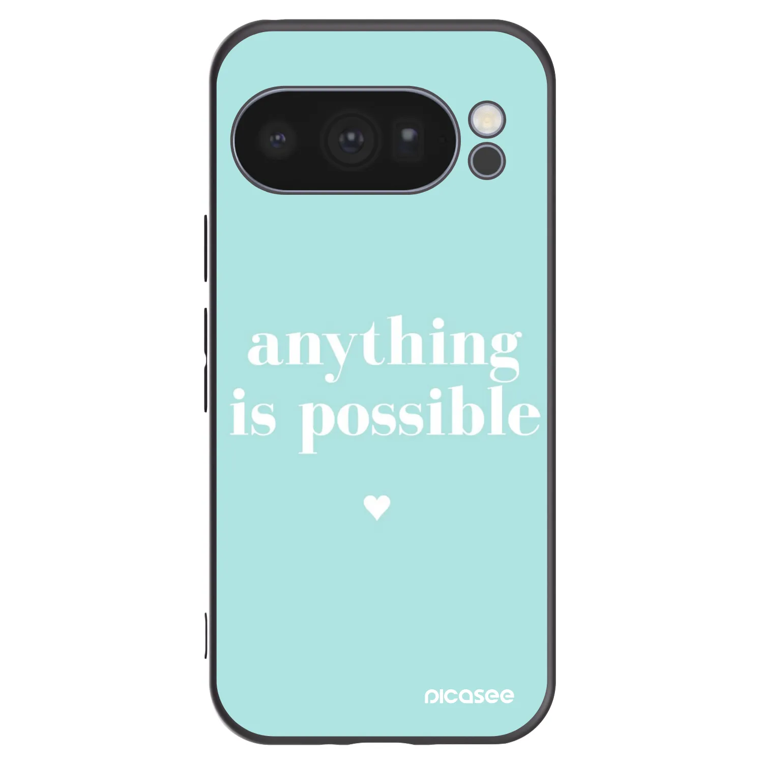 Silikónový čierny obal pre Google Pixel 10 Pro - Anything is possible