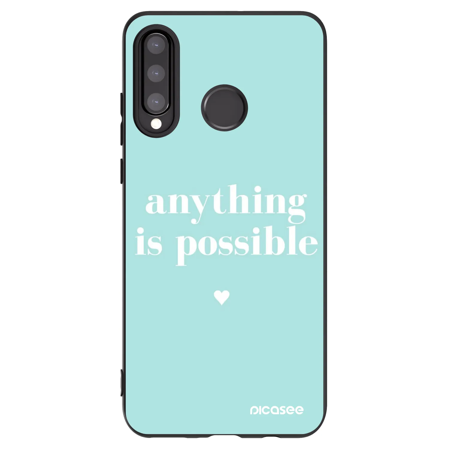 Picasee silikónový čierny obal pre Huawei P30 Lite - Anything is possible