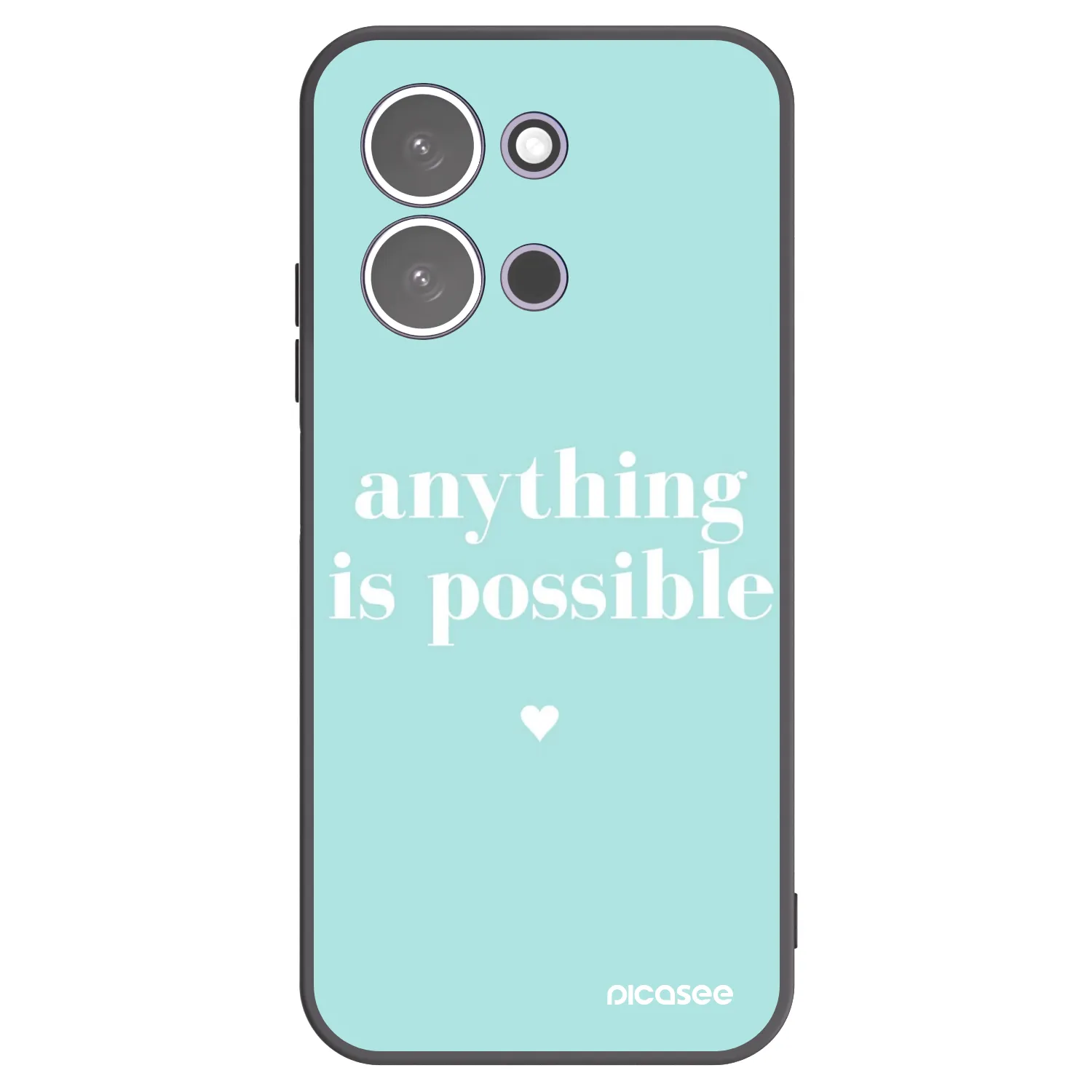 Silikónový čierny obal pre Xiaomi Redmi 15C 5G - Anything is possible