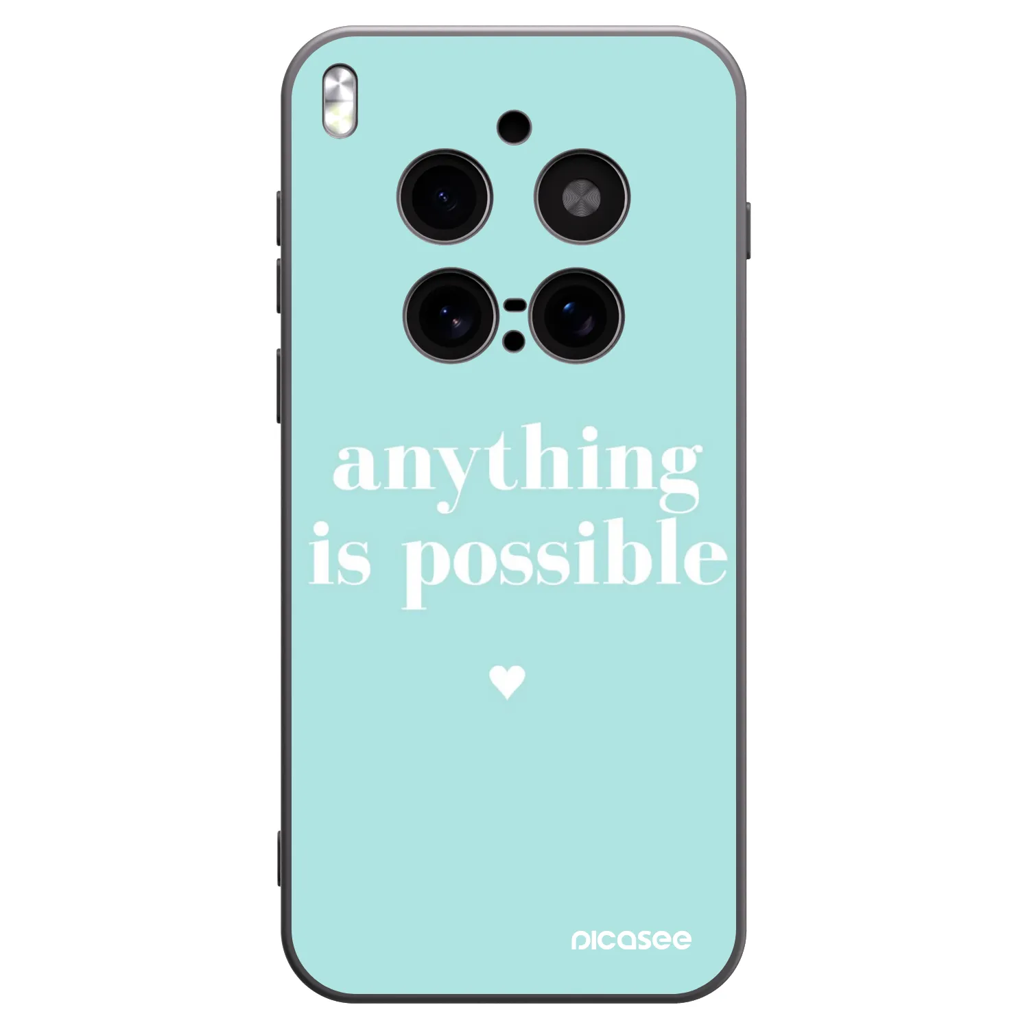 Picasee silikónový čierny obal pre Vivo X300 Pro - Anything is possible