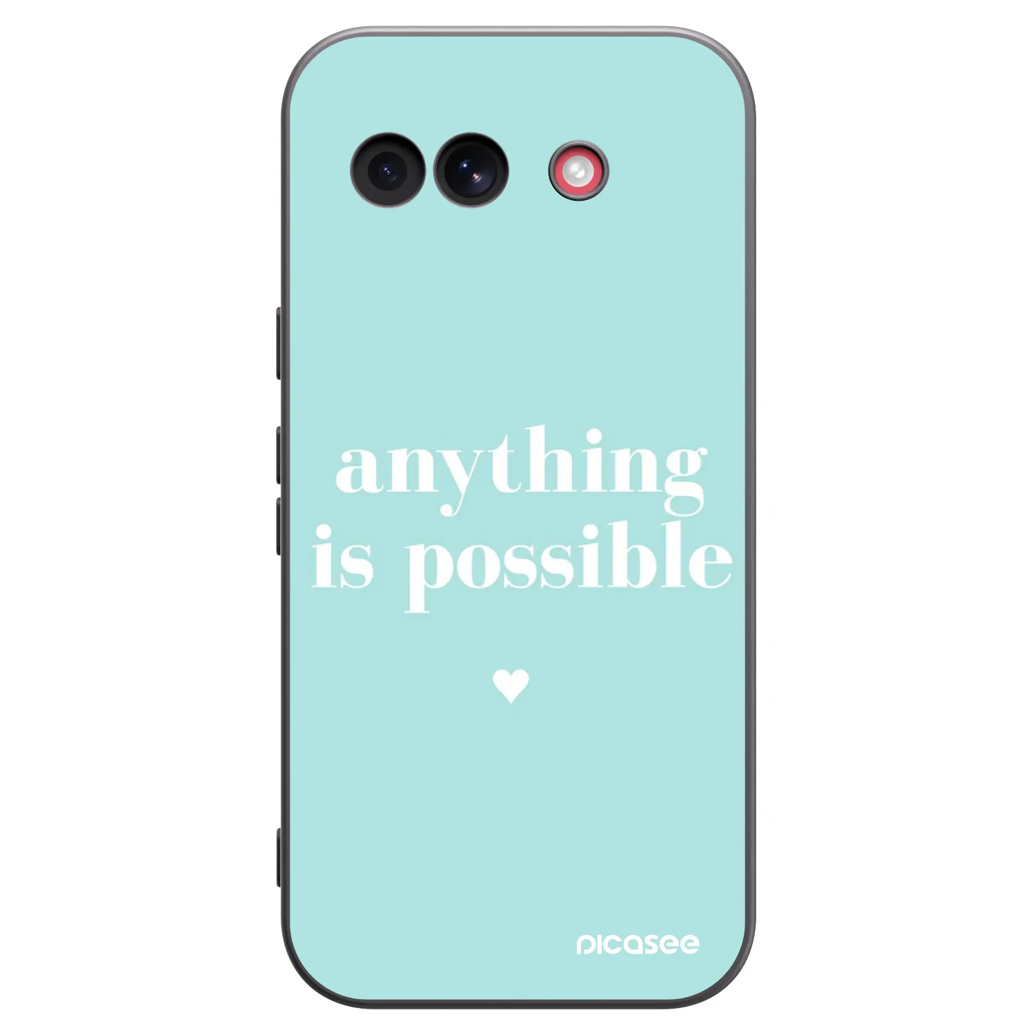 Picasee silikónový čierny obal pre Google Pixel 10a - Anything is possible