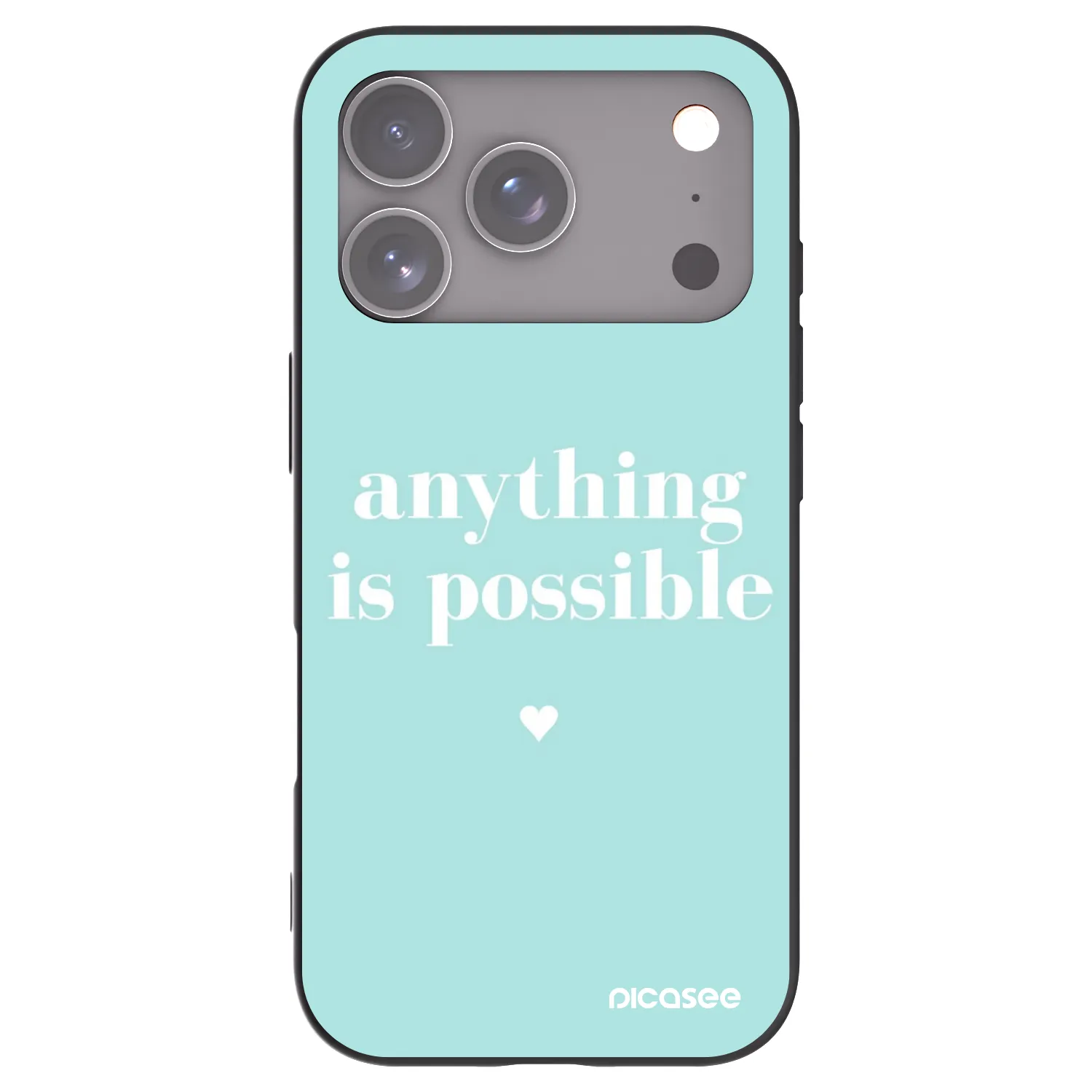 Picasee silikónový čierny obal pre Apple iPhone 18 Pro - Anything is possible
