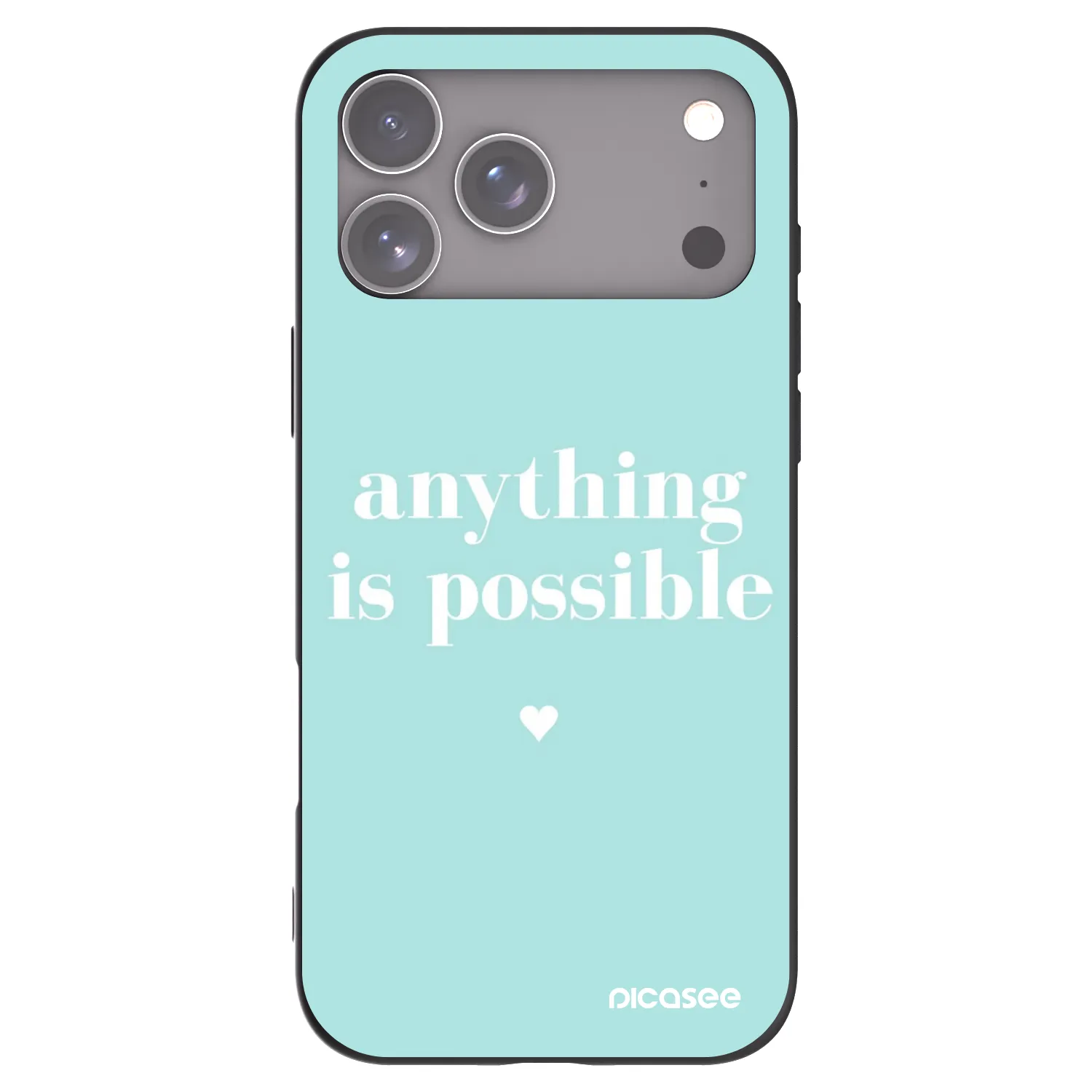 Picasee silikónový čierny obal pre Apple iPhone 18 Pro Max - Anything is possible
