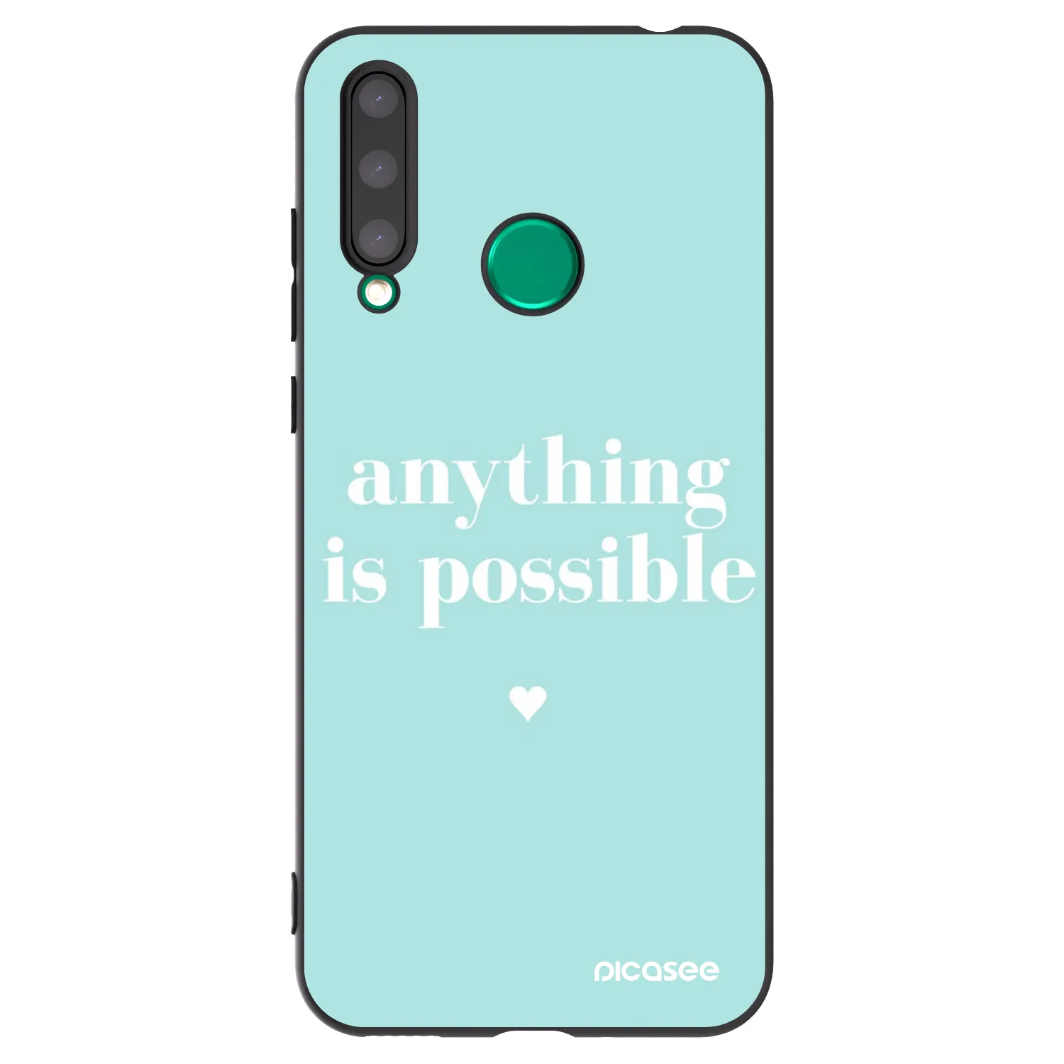 Picasee silikónový čierny obal pre Honor 20 Lite - Anything is possible