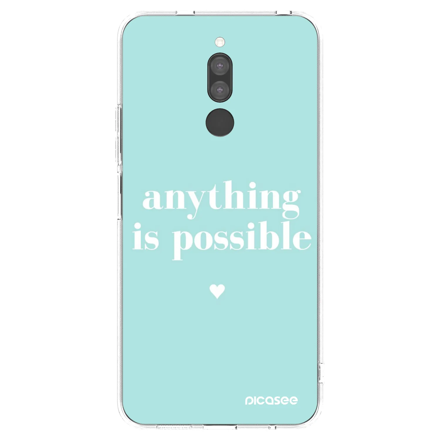 Silikónový prehľadný obal pre Xiaomi Redmi 8 - Anything is possible