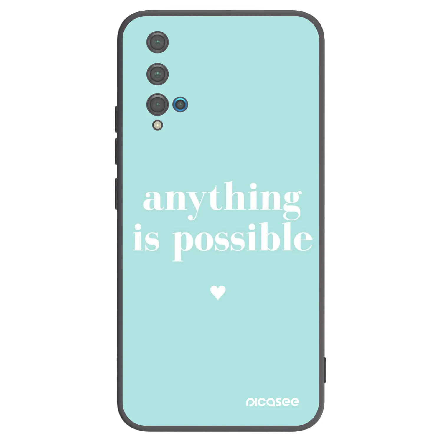 Picasee silikónový čierny obal pre Huawei Nova 5T - Anything is possible