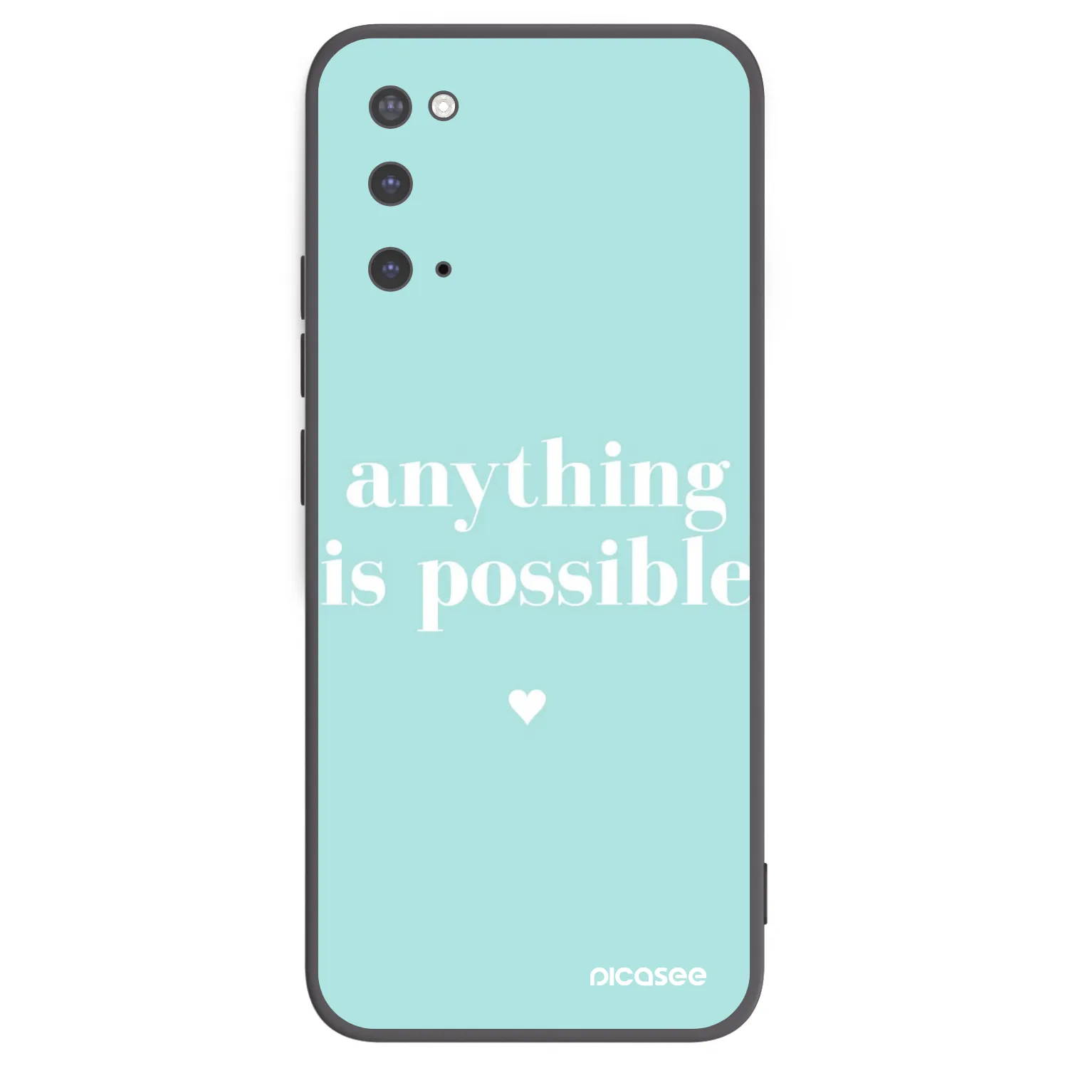 Picasee silikónový čierny obal pre Samsung Galaxy S20 G980F - Anything is possible