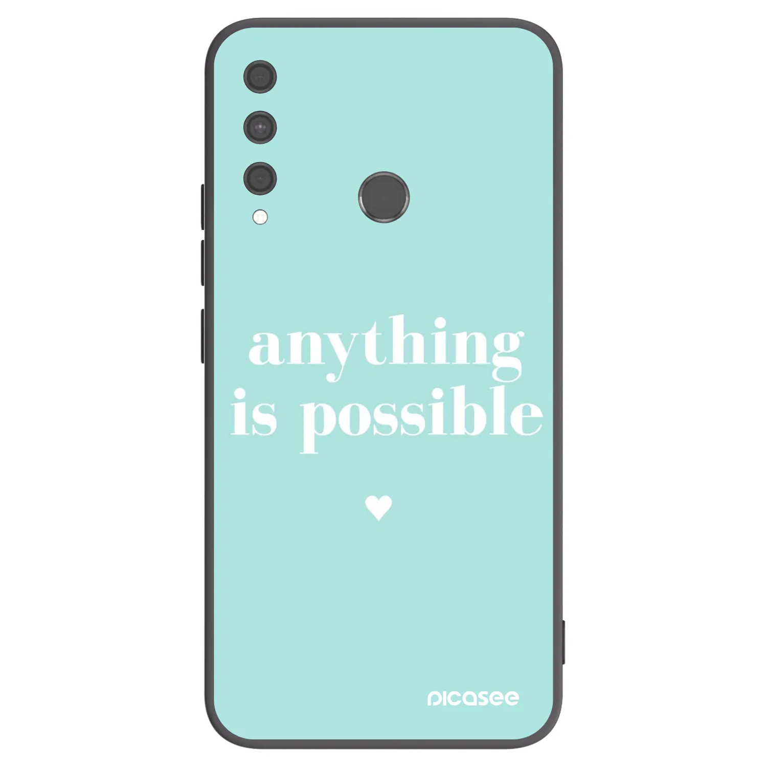 Picasee silikónový čierny obal pre Huawei P40 Lite E - Anything is possible