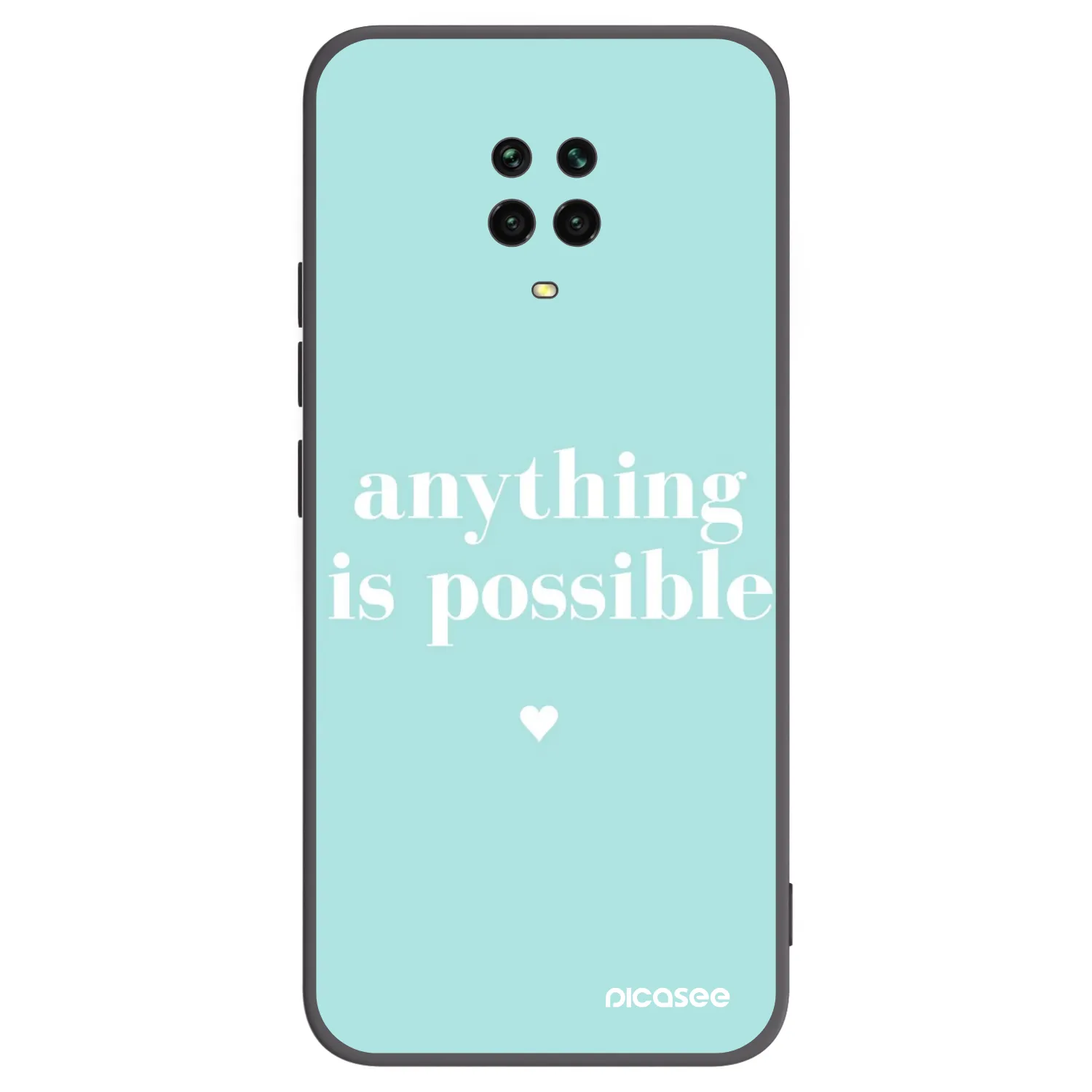 Silikónový čierny obal pre Xiaomi Redmi Note 9 Pro - Anything is possible