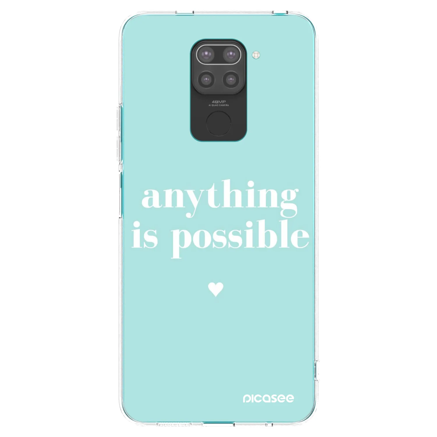 Picasee silikónový čierny obal pre Xiaomi Redmi Note 9 - Anything is possible