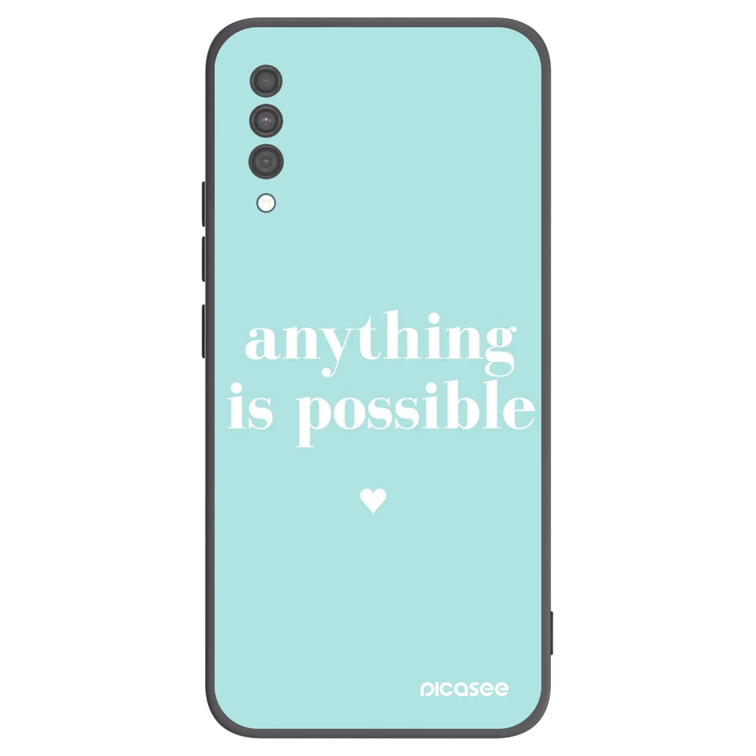 Picasee silikónový čierny obal pre Samsung Galaxy A30s A307F - Anything is possible