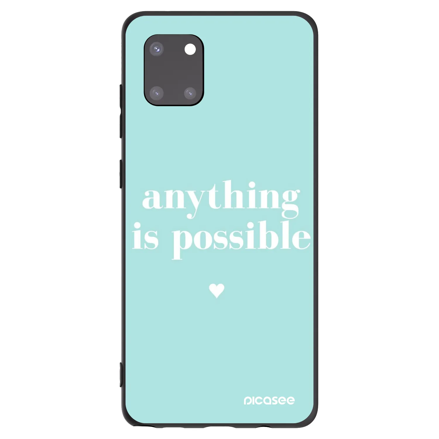 Picasee silikónový čierny obal pre Samsung Galaxy Note 10 Lite N770F - Anything is possible
