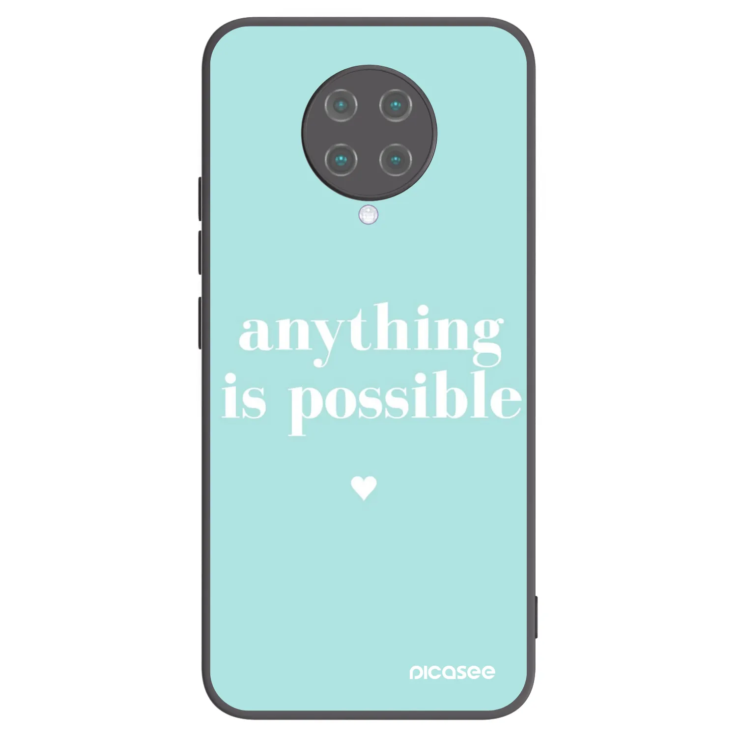 Picasee silikónový čierny obal pre Xiaomi Poco F2 Pro - Anything is possible