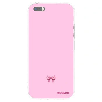 Picasee silikónový prehľadný obal pre Apple iPhone 5/5S/SE - Blush bow
