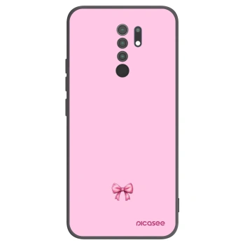 Picasee silikónový čierny obal pre Xiaomi Redmi 9 - Blush bow