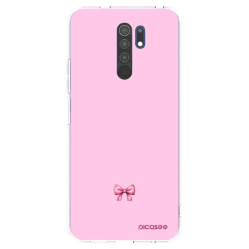 Picasee silikónový prehľadný obal pre Xiaomi Redmi 9 - Blush bow