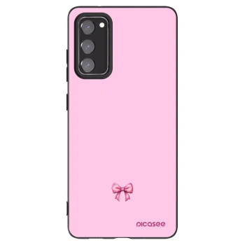 Picasee silikónový čierny obal pre Samsung Galaxy S20 FE - Blush bow