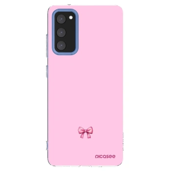 Picasee silikónový prehľadný obal pre Samsung Galaxy S20 FE - Blush bow