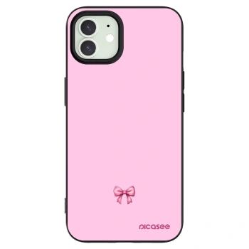 Picasee silikónový čierny obal pre Apple iPhone 12 - Blush bow