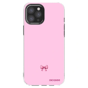 Picasee silikónový prehľadný obal pre Apple iPhone 12 Pro Max - Blush bow