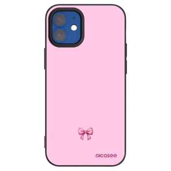 Picasee silikónový čierny obal pre Apple iPhone 12 mini - Blush bow