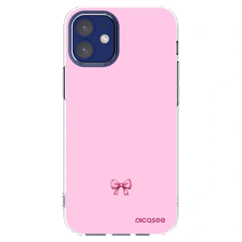 Picasee silikónový prehľadný obal pre Apple iPhone 12 mini - Blush bow