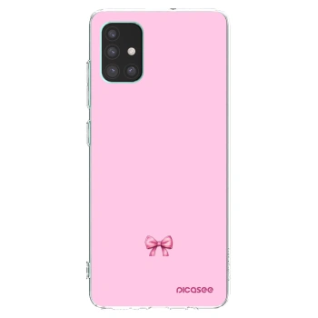 Picasee silikónový prehľadný obal pre Samsung Galaxy M51 M515F - Blush bow