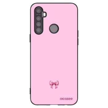 Picasee silikónový čierny obal pre Realme 6i - Blush bow
