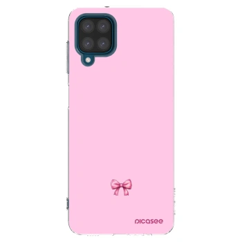 Picasee silikónový prehľadný obal pre Samsung Galaxy A12 A125F - Blush bow