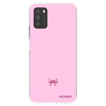 Picasee silikónový prehľadný obal pre Xiaomi Poco M3 - Blush bow