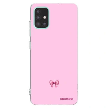 Picasee silikónový prehľadný obal pre Samsung Galaxy M31s - Blush bow