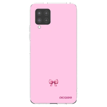 Picasee silikónový prehľadný obal pre Samsung Galaxy A42 A426B - Blush bow