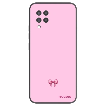Picasee silikónový čierny obal pre Samsung Galaxy A42 A426B - Blush bow