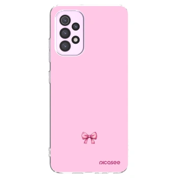 Picasee silikónový prehľadný obal pre Samsung Galaxy A32 5G A326B - Blush bow