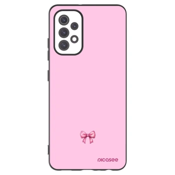 Picasee silikónový čierny obal pre Samsung Galaxy A32 5G A326B - Blush bow