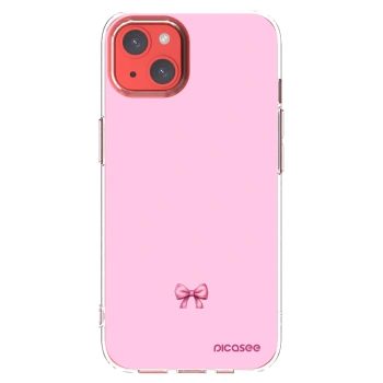Picasee silikónový prehľadný obal pre Apple iPhone 13 - Blush bow