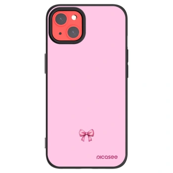 Picasee silikónový čierny obal pre Apple iPhone 13 - Blush bow