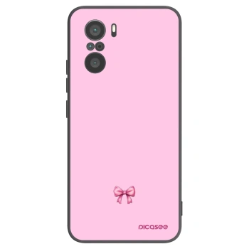 Picasee silikónový čierny obal pre Xiaomi Poco F3 - Blush bow