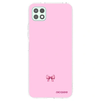 Picasee silikónový prehľadný obal pre Samsung Galaxy A22 A226B 5G - Blush bow