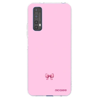 Picasee silikónový prehľadný obal pre Realme 7 - Blush bow