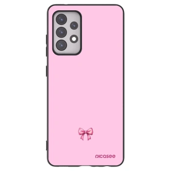 Picasee silikónový čierny obal pre Samsung Galaxy A52s 5G A528B - Blush bow