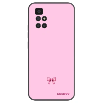 Picasee silikónový čierny obal pre Xiaomi Redmi 10 - Blush bow